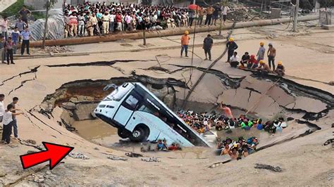 Top 10 Natural Disasters Sinkholes Caught On Camera Youtube