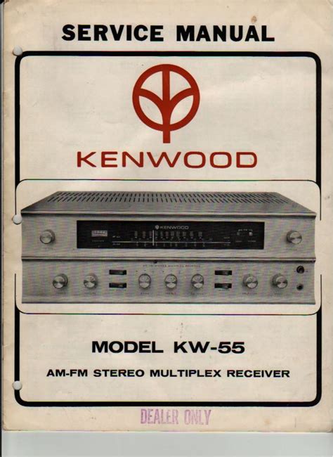 Free Audio Service Manuals Free Download Kenwood Kw 55 Service Manual