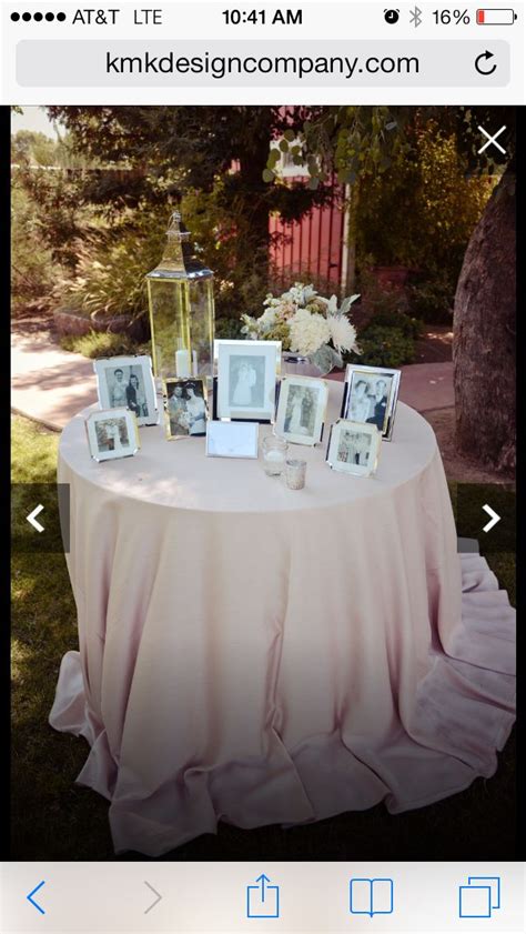 Memorial Table Memory Table Party Planning 80th Birthday