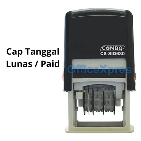 Diskon Stempel Cap Lunas Stempel Paid Stamp Sid Combo