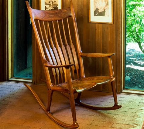 Rocking Chair Tour The Maloof Wooden Armchair Rocking Chair Sam