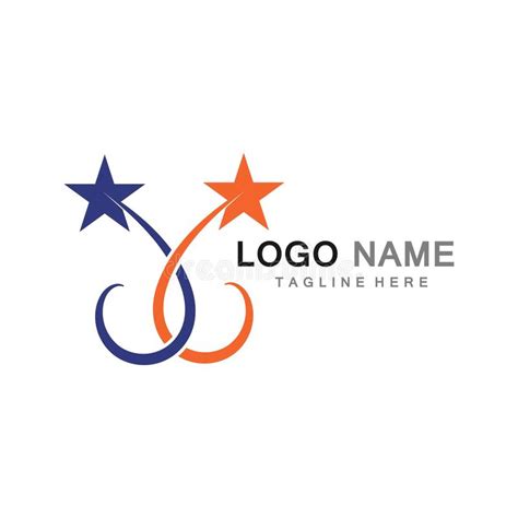 Star Logo Template Vector Icon Illustration Designs Stock Vector