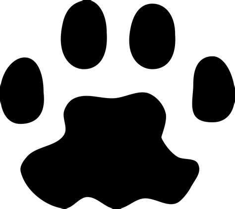 Paw Print Black Free Download On Clipartmag