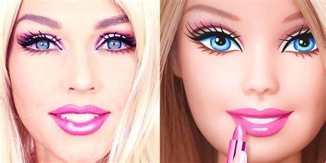 Barbie Doll Makeup Transformation How To Do Barbie Makeup Tutorial