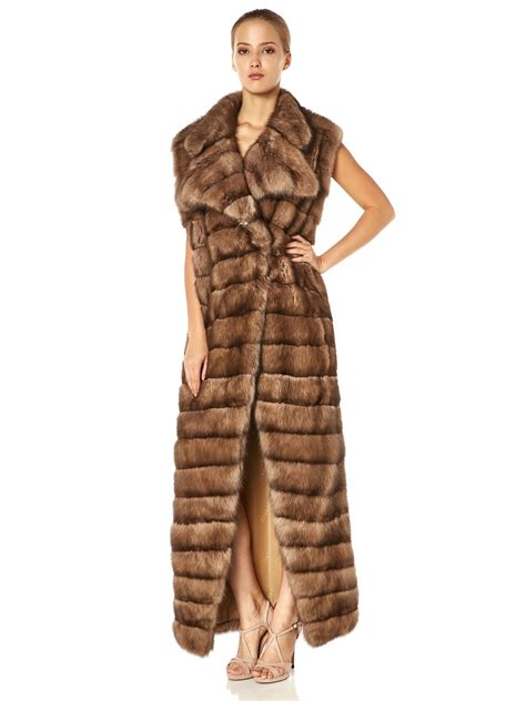 sable tortora fur coat with mink silk avanti furs collection