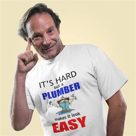 Funny Plumbers Crack Shirt Its Hard But A Plumber Etsy