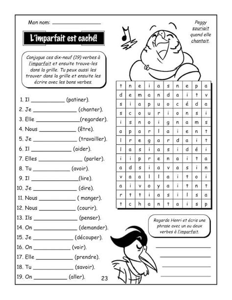 Voir plus d'idées sur le thème exercice cm1, cm1, exercice. imparfait5 | Exercices imparfait, Conjugaison cm1 et ...