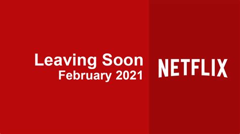 In an effort to reclaim their bodies and lives, a group of. Movies & TV Series Leaving Netflix in February 2021 - What ...