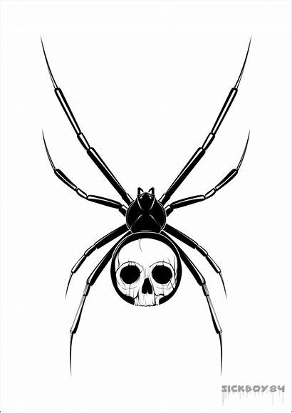 Spider Designs Skull Tattoo Tattoos Skulls Stencil