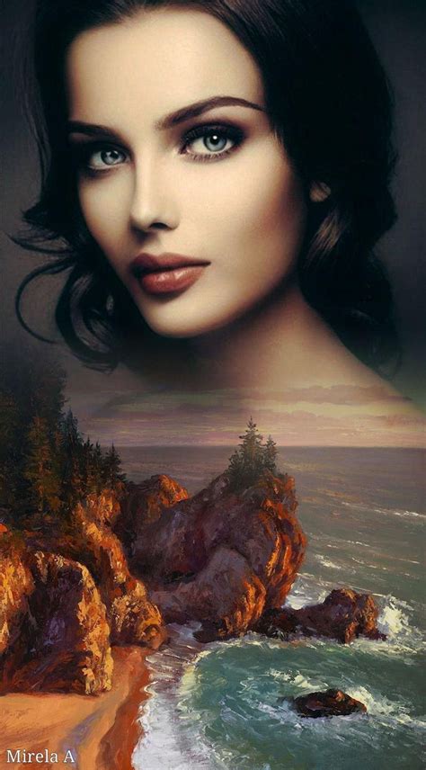 beautiful pictures female artwork double image fantasy art women love photos photomontage