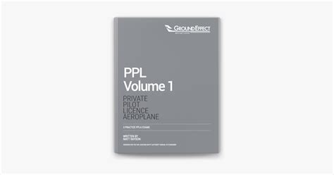 ‎private Pilot Licence Volume 1 Ppla On Apple Books