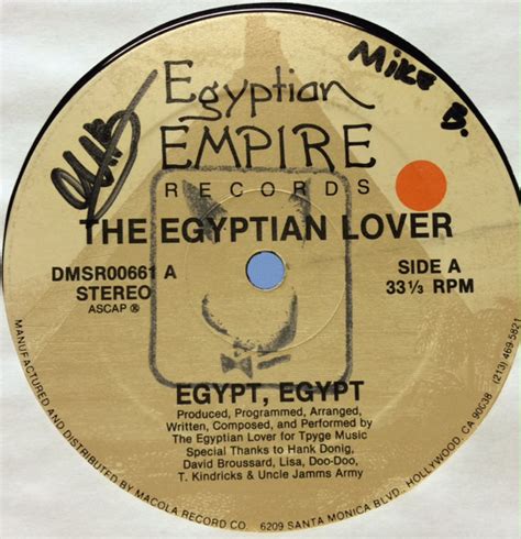 The Egyptian Lover Egypt Egypt 1984 Vinyl Discogs