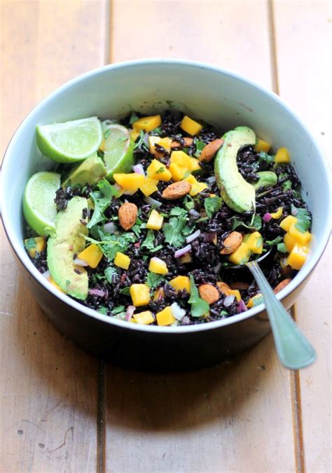 Cilantro lime rice is perfect for soaking up the lovely mango coconut sauce. Mango & Avocado Black Rice Salad with Cilantro-Lime ...
