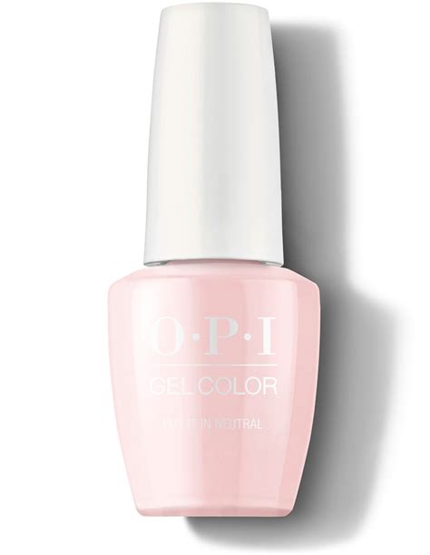 Opi gelcolor led gel nail polish white color 15ml 0.5 fl oz funny bunny #gch22. Put It In Neutral - GelColor | OPI