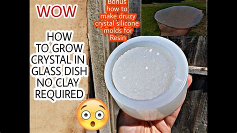 How To Grow Crystals In Glass Dish No Air Dry Polymer Clay Needed