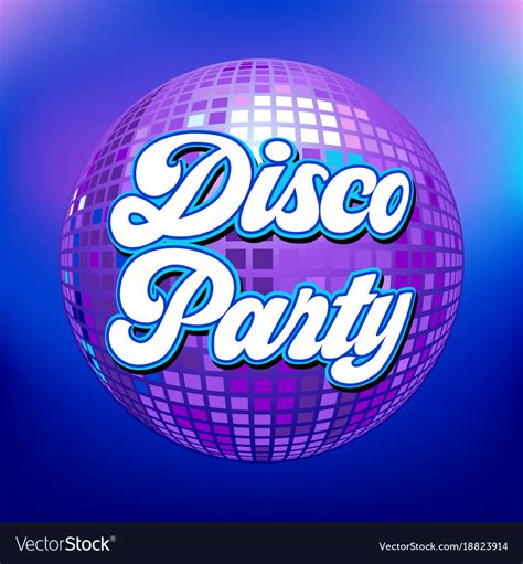 Disco Party Background For Poster Or Flyer Vector Image