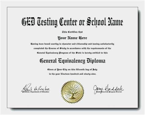 Our printable diploma certificate template have no room for clumsiness. Free Download 52 Ged Diploma Template format | Free Collection Template Example