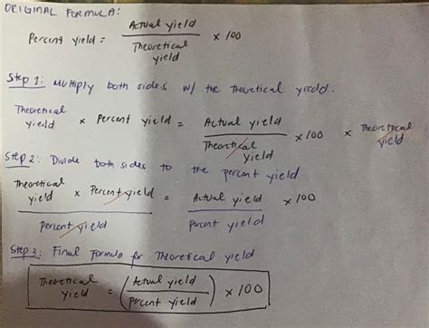 Solved Which Formula Can Be Used To Calculate The Theoretical Yield Course Hero
