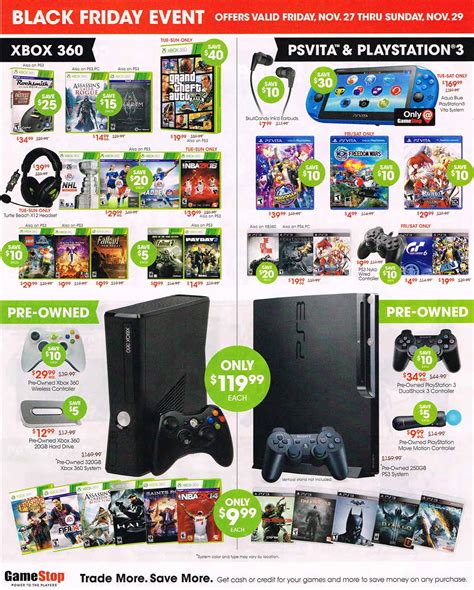 What Sold Better Black Friday Xbox Or Playstation - GameStop's Black Friday 2015 ad leaks hot deals for Xbox One and PS4