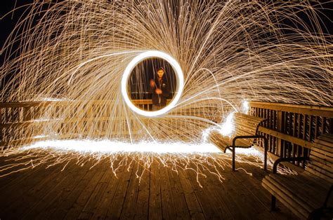 My First Attempt At Fire Spinning Pics