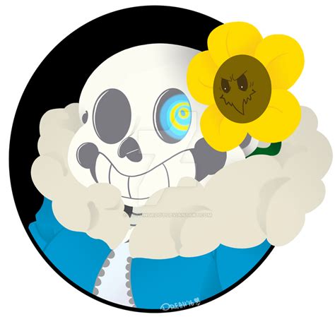 Sans And Flowey By Rottingroot On Deviantart