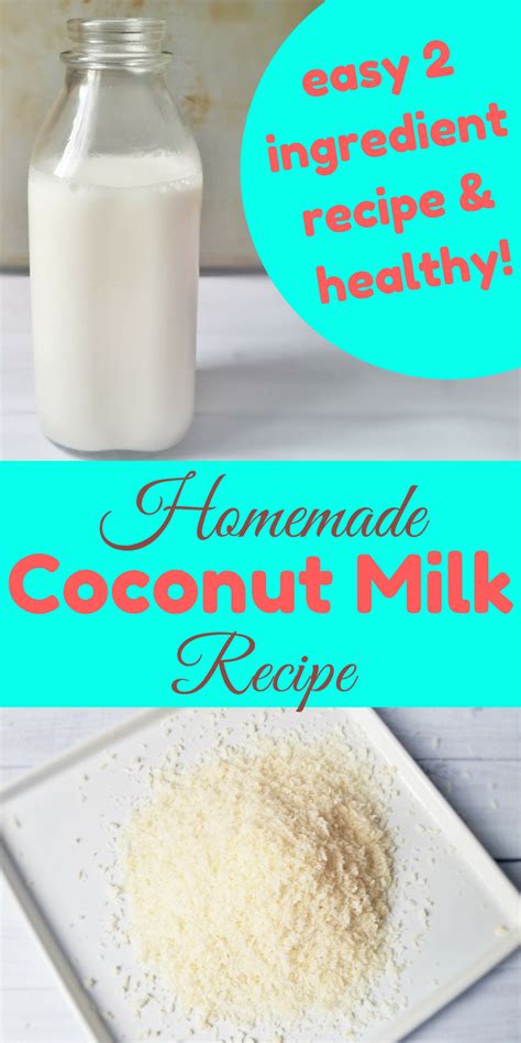 Homemade Coconut Milk With Shredded Coconut Recipe Coconut Milk