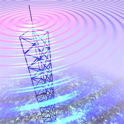 Radio Waves And Transmission Tower Photograph By Russell Kightley Fine Art America