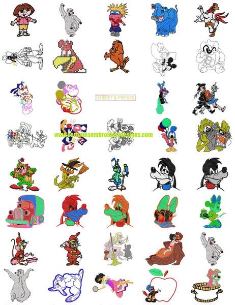 Mickey Minnie Donald Goofy Daisy Duck Disney Friends Cartoon Character