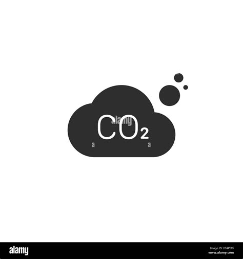 Co2 Icon Carbon Dioxide Formula Symbol Stock Vector Illustration