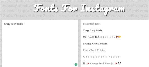 Best Fonts For Instagram Bio Download Instagram Bio Font