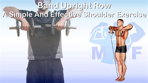 Band Upright Row A Simple And Effective Shoulder Exercise