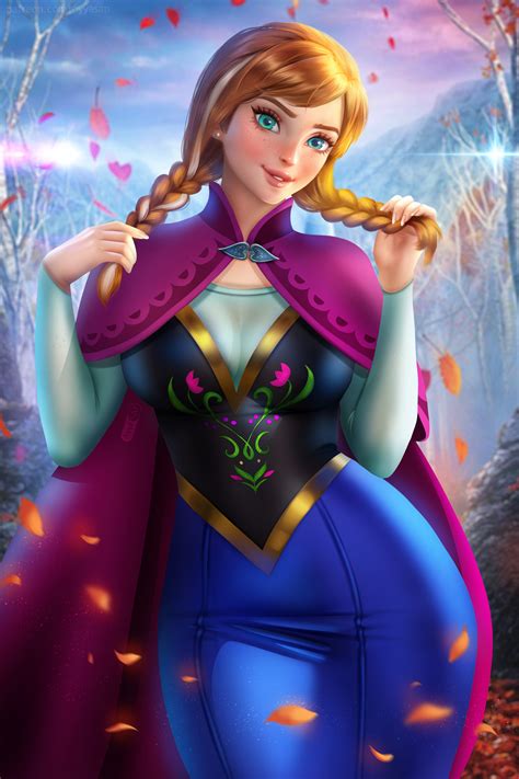 Beautiful Frozen Art Disney Princesses Anna And Elsa Disney Art My