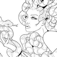 This medusa coloring page features the greek mythological monster herself, made famous for her nasty attitude and for having one of the worst hairdos in history! Medusa drawing | Art | Drawings, Tattoos, Tattoo drawings