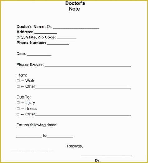 free doctors excuse template of doctors excuse for work template heritagechristiancollege