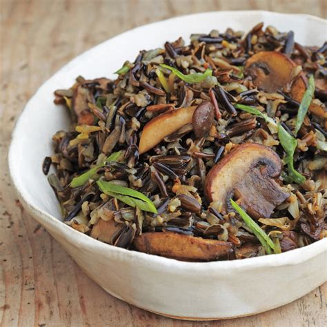 Wild Rice With Balsamic Mushrooms Recipe Martha Stewart