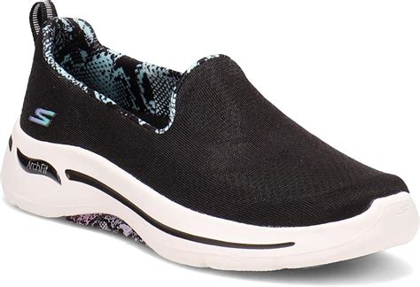 Skechers Women S Go Walk Arch Fit Wild Vision Slip On Uk Shoes And Bags