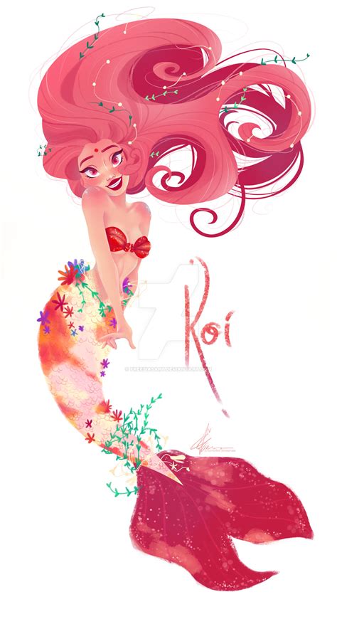 Koi Mermaid By Freesiasart On Deviantart