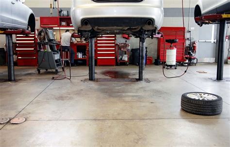 Concrete Flooring For Auto Garages Milwaukee Commercial Tire Shop