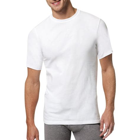 Hanes Hanes Mens Xtemp Comfort Cool White Crew T Shirt 5 1 Bonus