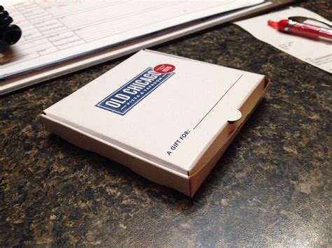 Check spelling or type a new query. Mini-Pizza Box Gift Card Holder at Old Chicago : mildlyinteresting