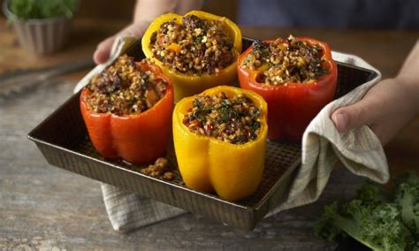 Stuffed Peppers With Kale And Farro