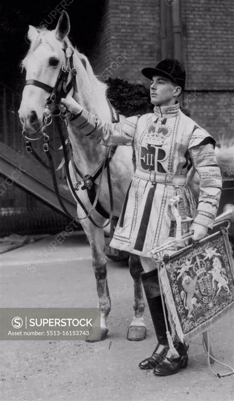 His Coronation Splendour In Full Ceremonial Dress At Knights Bridge