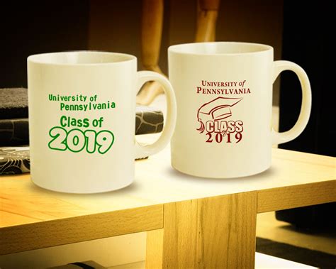 Price shown is an each price and can only be purchased in full case quantities 24/case. Graduation Personalized Coffee Mugs 11 oz.