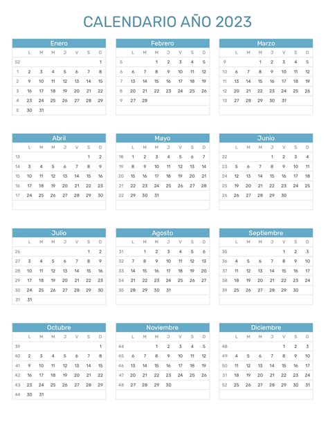 Calendarios De 2023 Gratis Para Descargar Imprimir Gambaran