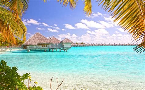 Free Download Tropical Beach Bora Bora Polynesia Desktop Wallpaper