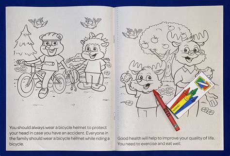 Coloring Set Health And Safety For Children Coloring Book Fun Pack