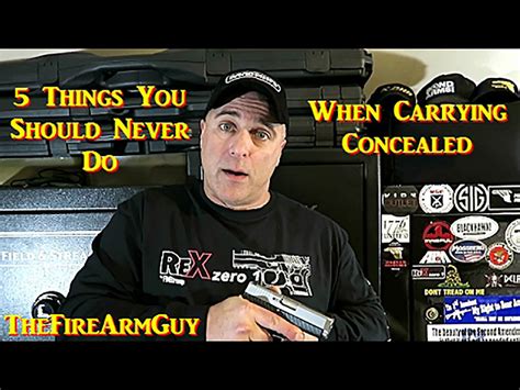 Video 5 Things You Should Never Do When Carrying Concealed Concealed Nation