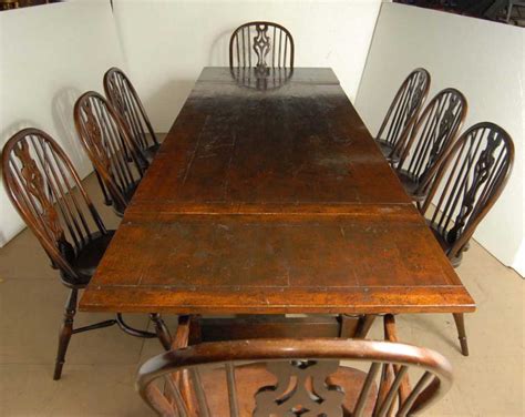 English Oak Windsor Chair & Rustic Refectory Table Set Surprisingly warm, it can add a quirky and glamorous touch to your home, complementing materials such as wood and stone.
