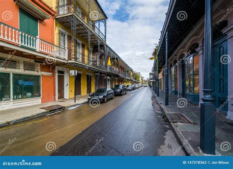 Colorful Buildings In The French Quarter Of New Orleans Louisiana