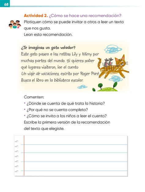 Lengua Materna Español Segundo Grado 2020 2021 Página 68 De 225